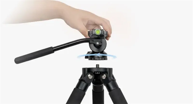 TH10 Fluid Tripod Head with TC20 Carbon Fiber Tripod