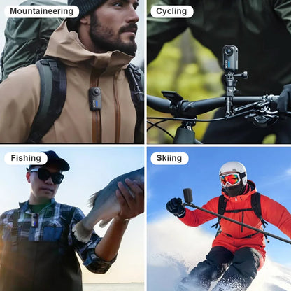 4K Waterproof Action Camera 30m WiFi Stabilized Black