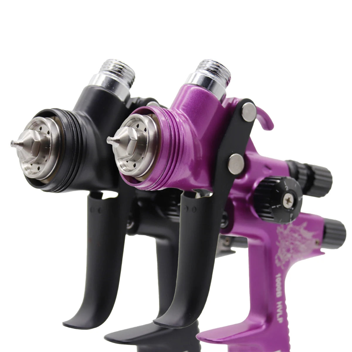 HVLP Paint Spray Gun 1.3mm 1.4mm Dual Nozzle Kit