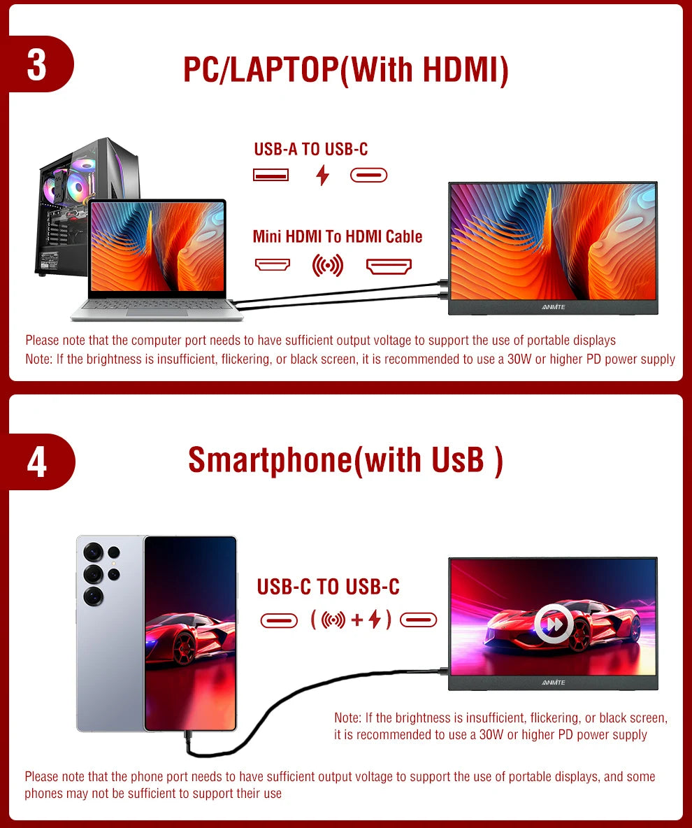 14 inch Portable Touchscreen Monitor for Laptop PS5 Switch