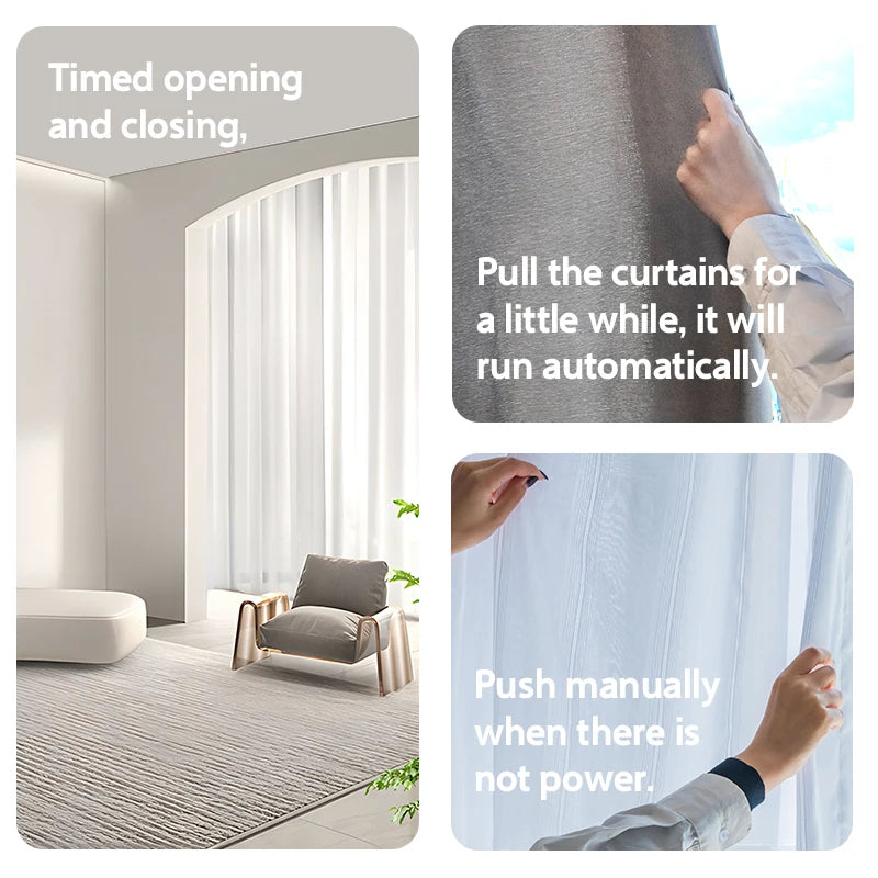 Smart Curtain Robot 2-Pack with Zigbee App Control
