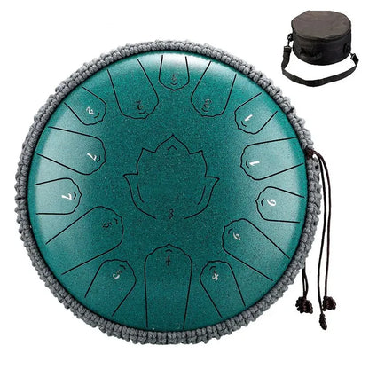 13 Inch Green Steel Drum C Tone Music Instrument