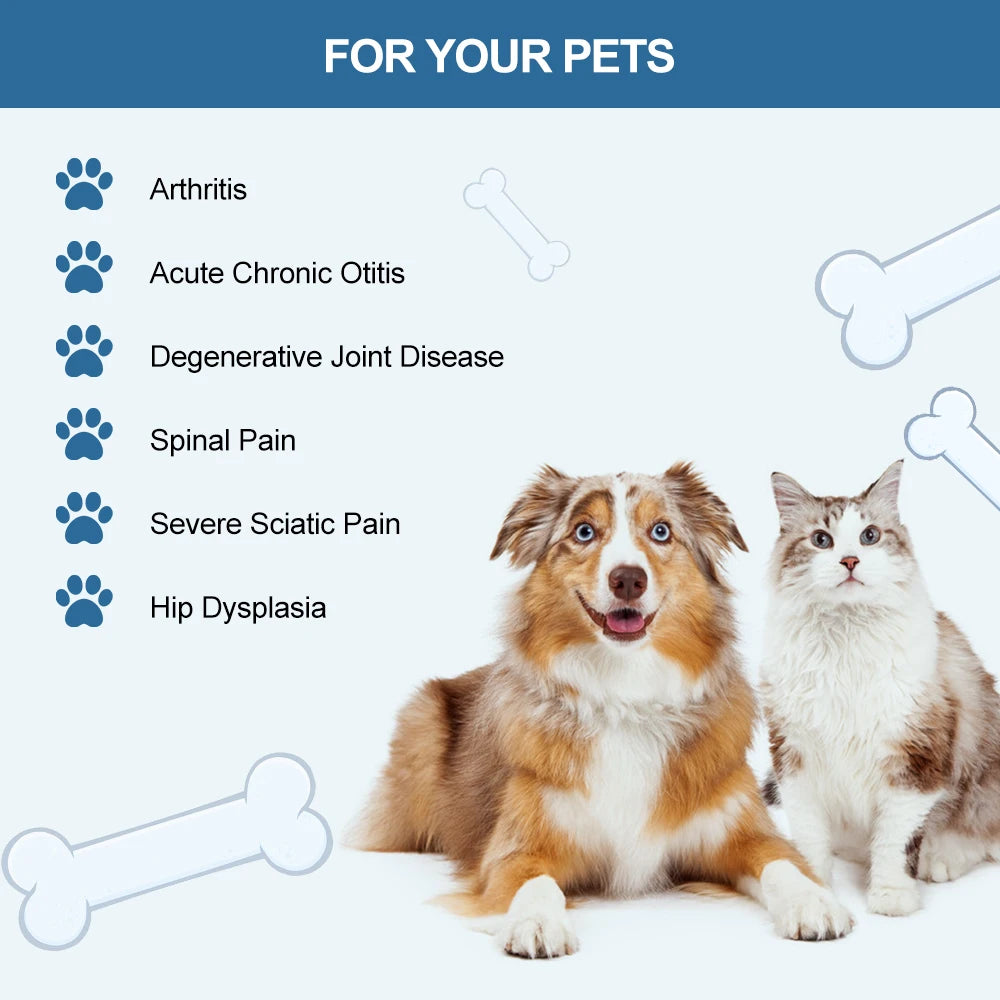White Portable Pain Relief Cold Laser Machine for Pets