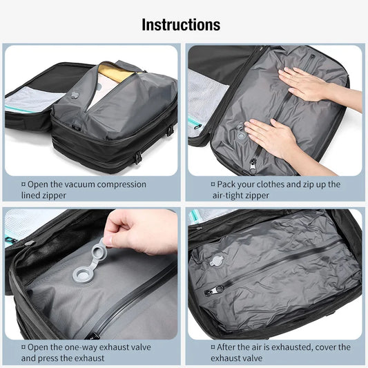Large Capacity Business Travel Backpack with USB Port