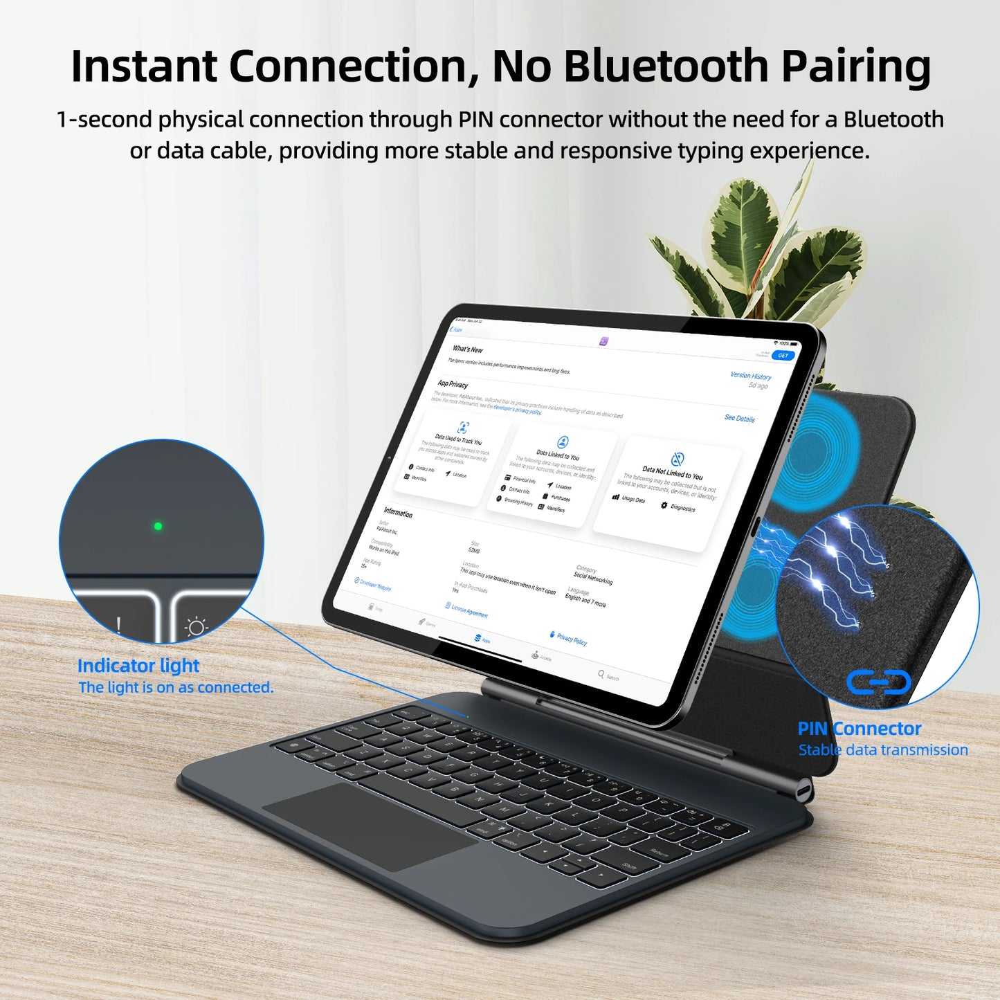 Smart Touchpad Keyboard Case for 11 inch iPad Devices