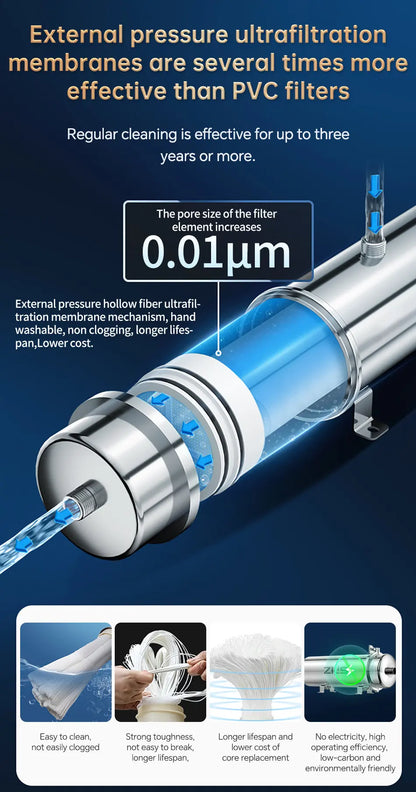 Heavy Duty 5000L Central Water Purifier with Ultrafiltration