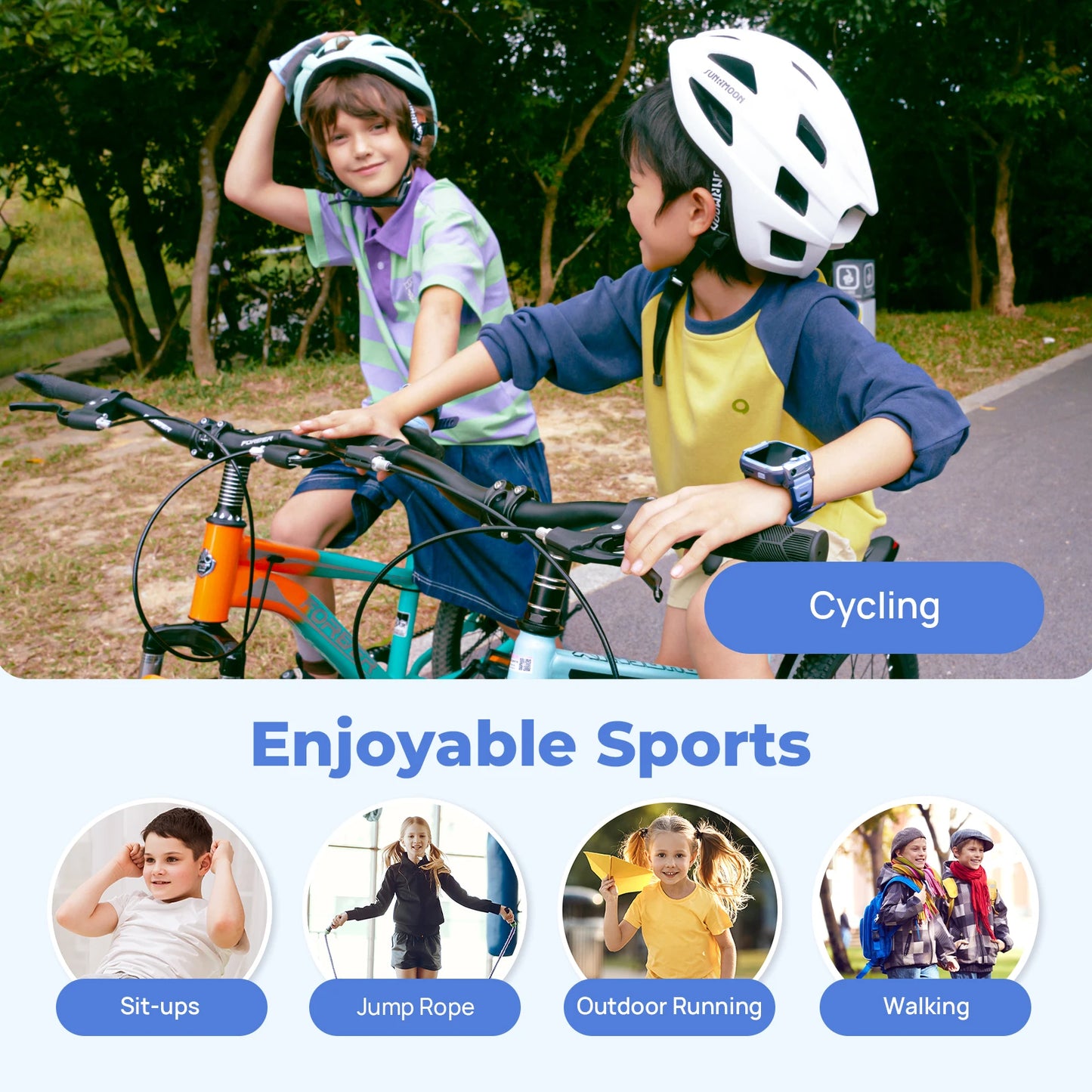 Kids Smart Watch 4G GPS Dual Camera Video Call Blue