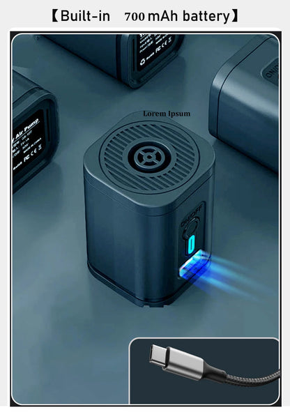 Water Resistant 17" Laptop Backpack with Built In Vacuum Pump