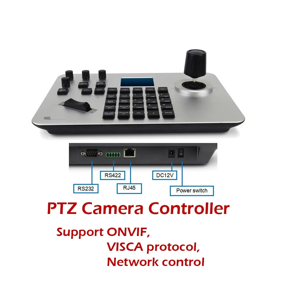 4D Joystick PTZ Controller with POE and Network Support