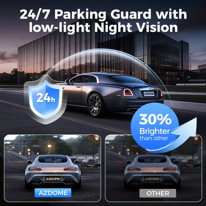 M660 4CH Dash Cam with Front Rear Inside Cameras