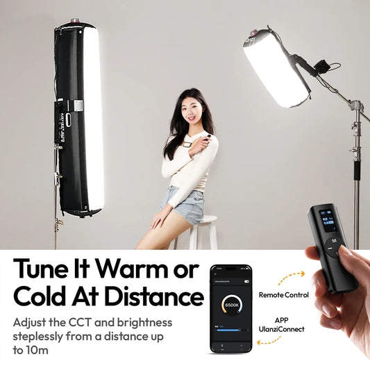 Portable 120W LED Tube Light Bi-Color Photography Light