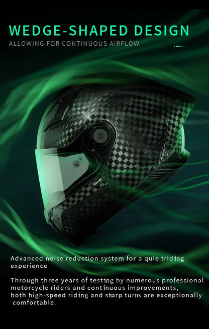 Lightweight L Full Face Motorcycle Racing Helmet DOT ECE
