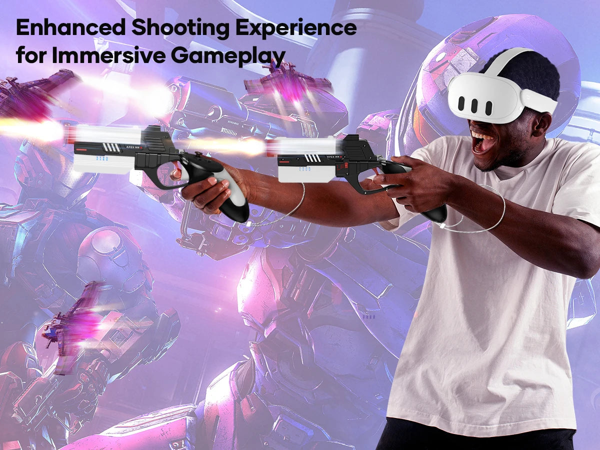 Meta Quest 3 VR Controller Grip & Gun Stock Accessory