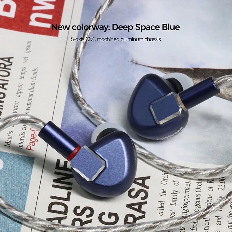HiFi Wired IEM Earphones Planar Driver Bass Monitor Audio