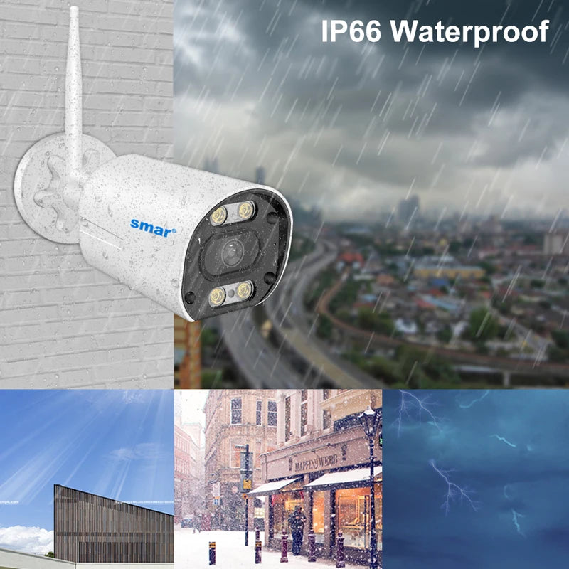 3MP WiFi CCTV Security Camera System with 8CH NVR