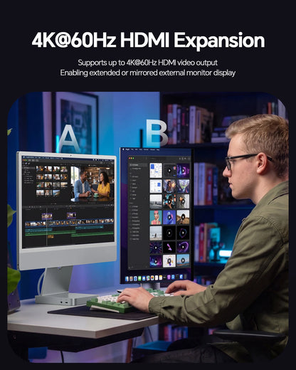 11in1 USB-C Dock with 4K HDMI 10Gbps USB & Ethernet