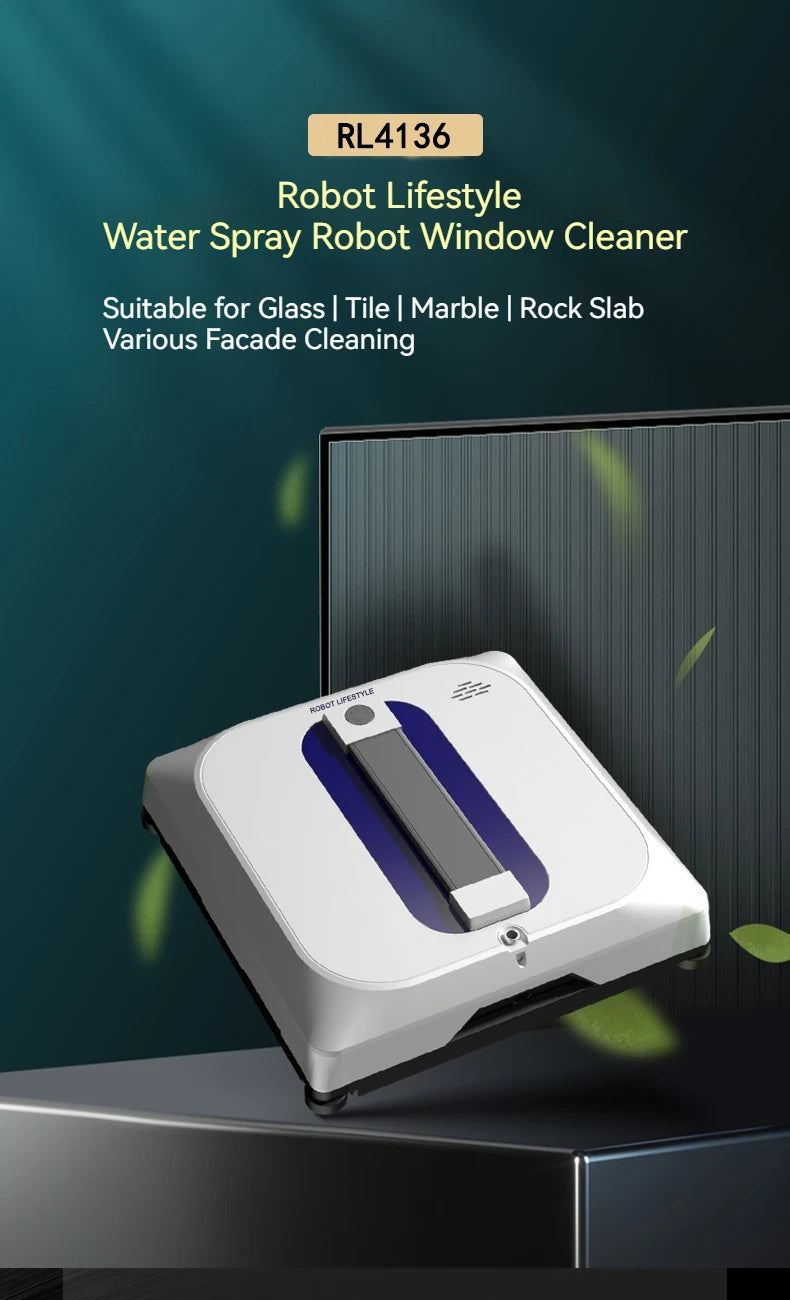 Smart Robotic Window Cleaner with Spray & Edge Detection