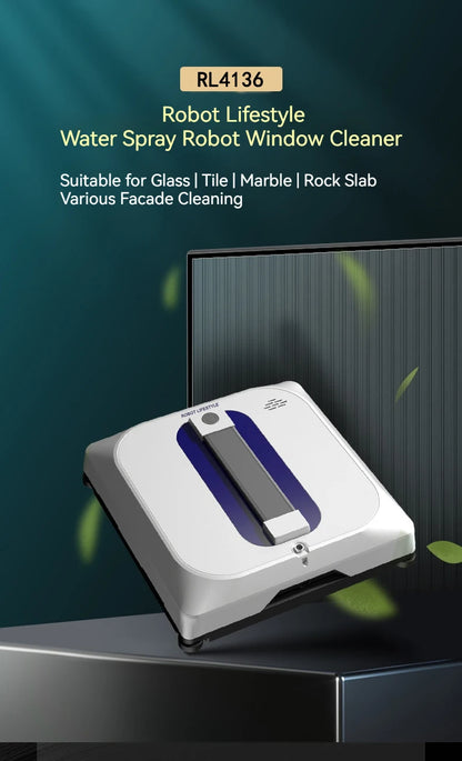 Smart Robotic Window Cleaner with Spray & Edge Detection