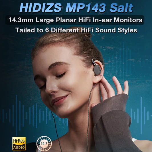 Professional Hybrid Earphones Gun Black 3.5mm Wired IEM