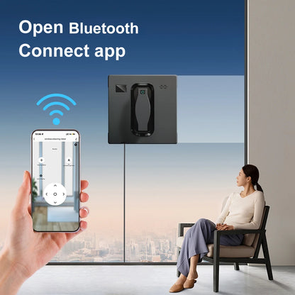 Smart Window Cleaning Robot with Dual Water Spray
