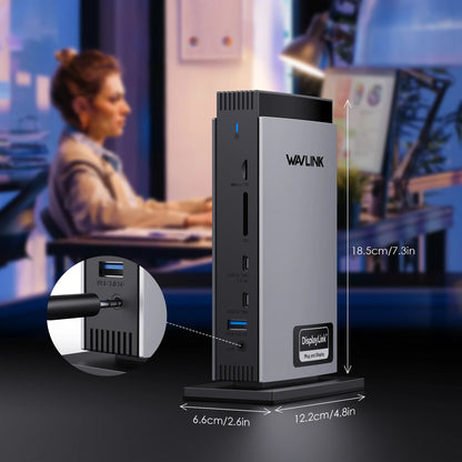 Dual 4K USB-C Display Link Docking Station
