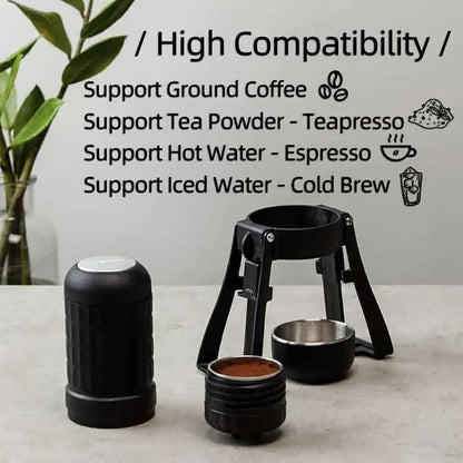 Portable Espresso Maker 180ml Quick Brew Double Shots