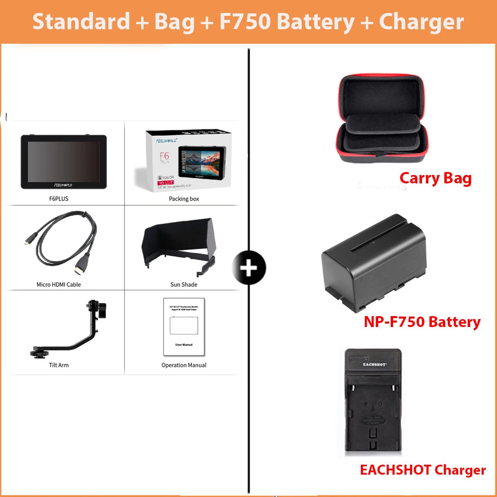 FHD On-Camera Video Monitor NP750 with Focus Assist
