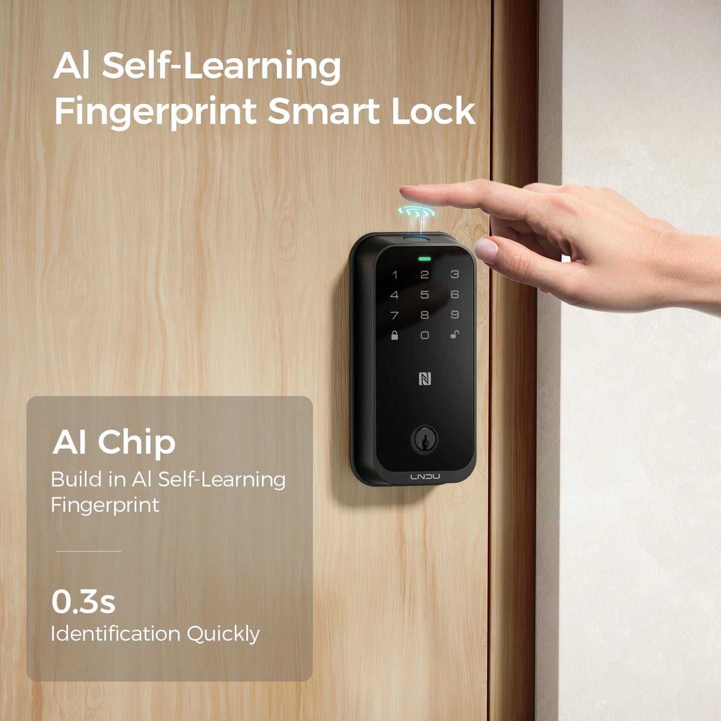 Smart Fingerprint Door Lock with Keyless Entry and Siri Control