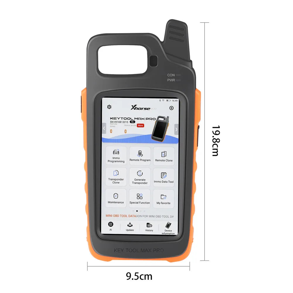 Portable Vehicle Key Coding Tool with OBD Functions