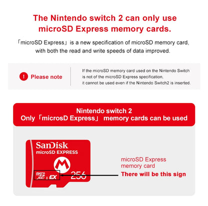 256GB MicroSD Express Card for Nintendo Switch 2