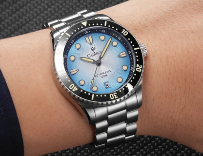 Automatic Mechanical Watch Sapphire Glass Waterproof White