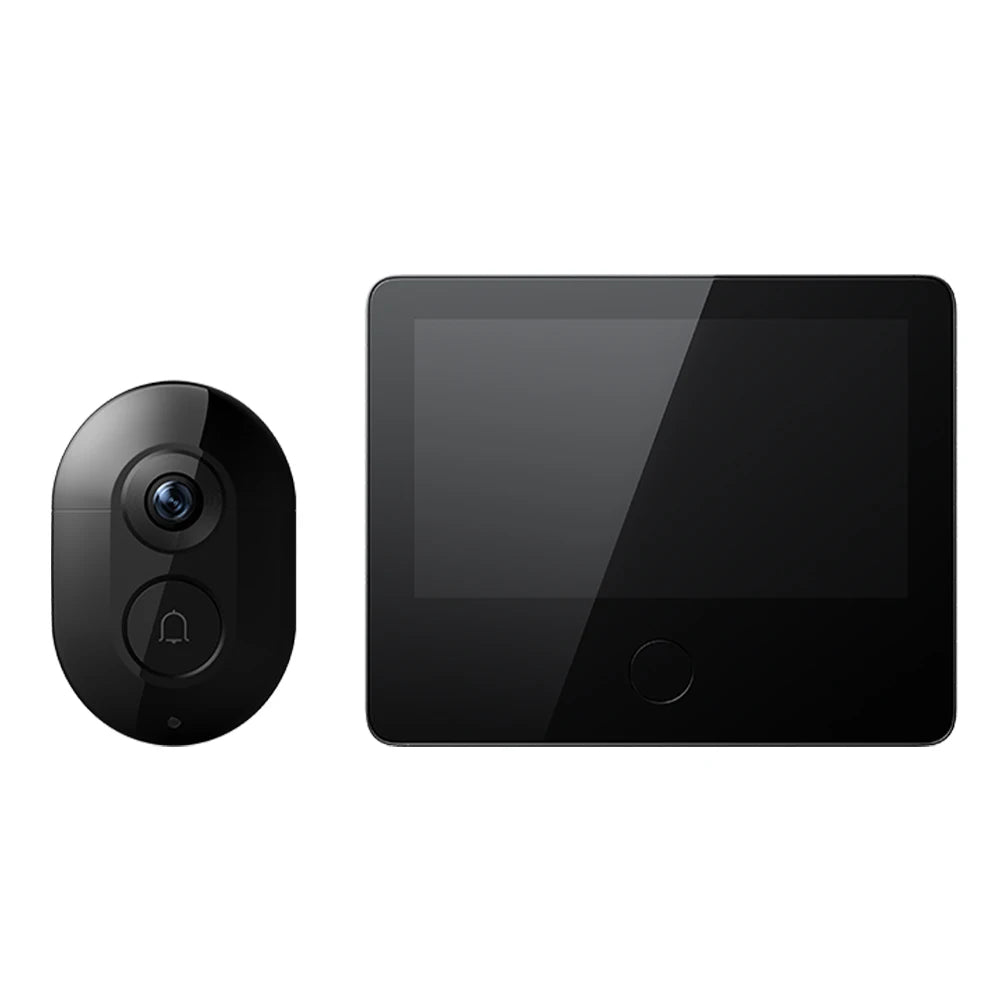 Smart Video Doorbell with 5-Inch Screen & 180° Wide Angle