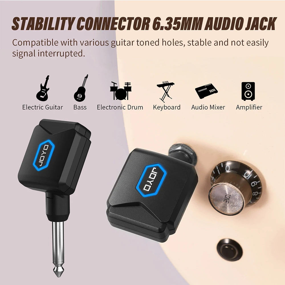 Wireless Guitar System 5.8GHz with Charging Case