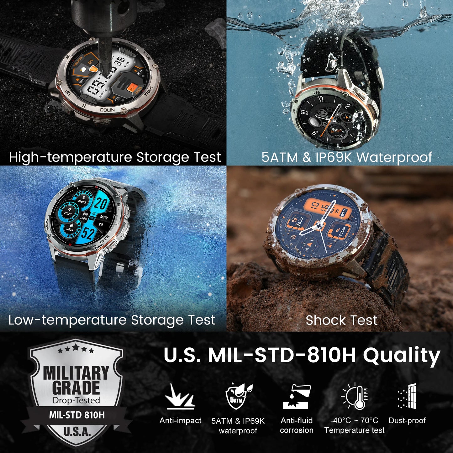 GPS Smartwatch with AMOLED AOD Display