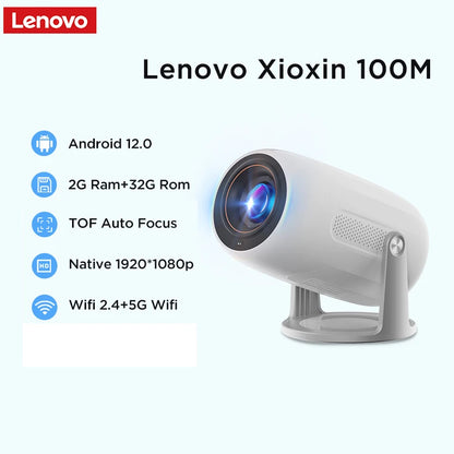 Lenovo Portable 4K Projector 100M Outdoor Home Theater