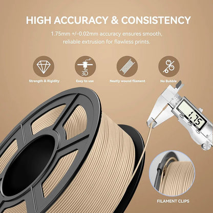Wood Texture PLA 3D Printer Filament Mix Pack