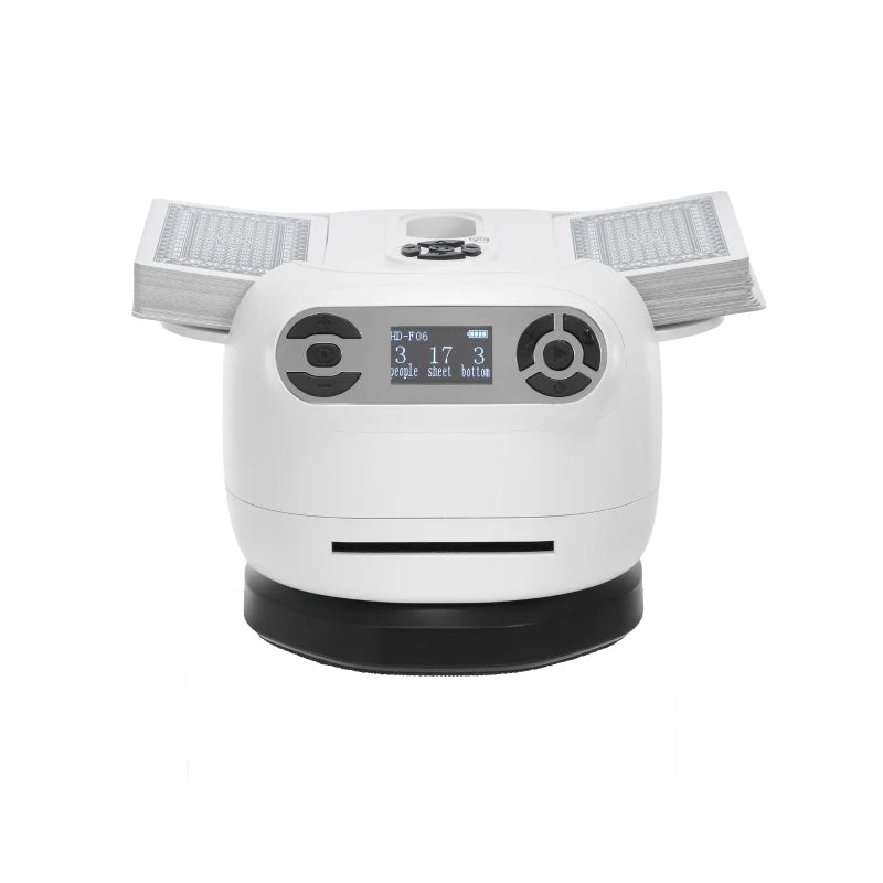 Smart Rotating Card Shuffler with Wireless Button for Home Games