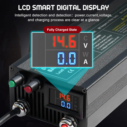 12V 100Ah Solar Charger Adjustable Current Voltage