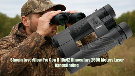 Portable Green Tactical Binoculars 10x42 Laser Distance Finder
