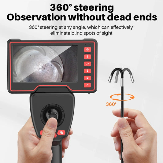6mm Borescope 2m Cable 5 Inch LCD Inspection Camera
