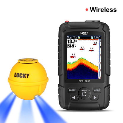 Wireless Portable Fish Finder with 45m Depth Capability