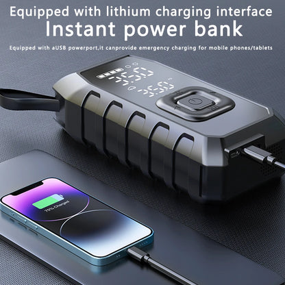Smart Clip Car Jump Starter with Digital Tire Inflator