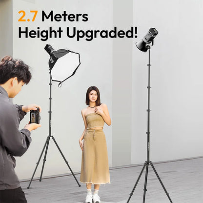 Portable T270 Tripod Stand for LED Lights and Cameras
