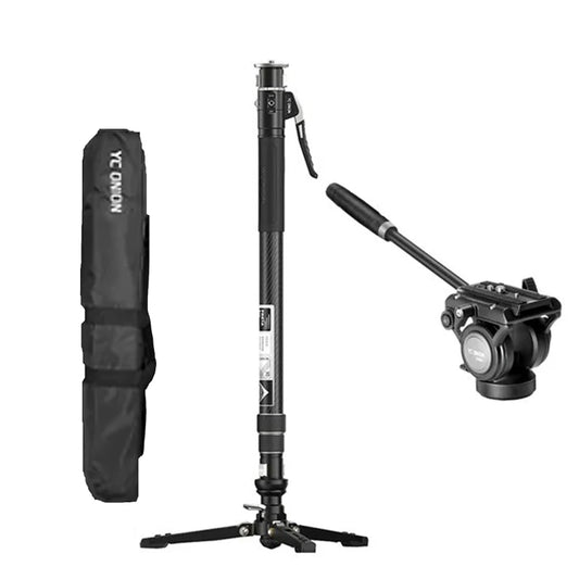 Carbon Fiber Travel Monopod with Pedal Base FH60