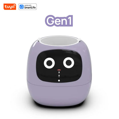 Smart Indoor Planter with AI Sensors Purple