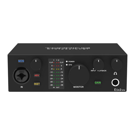 Black Portable Sound Card for Live Streaming & Podcasting