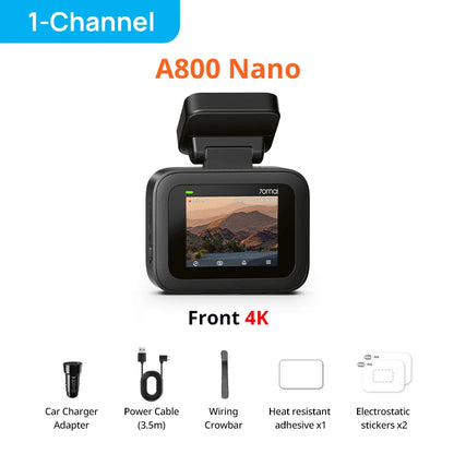 4K Dash Cam with Voice Control 24H Parking Mode