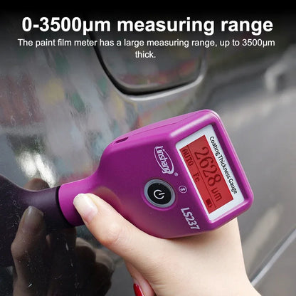 Car Paint Thickness Gauge with Rotatable LCD Display
