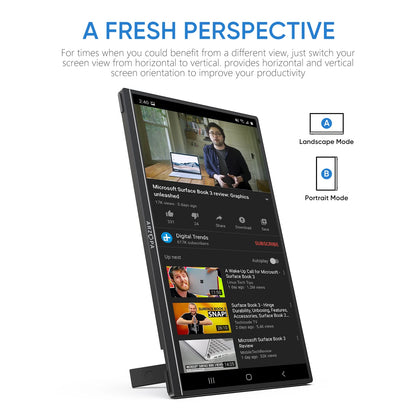 14" Portable 1080P IPS Monitor USB-C HDMI Second Screen