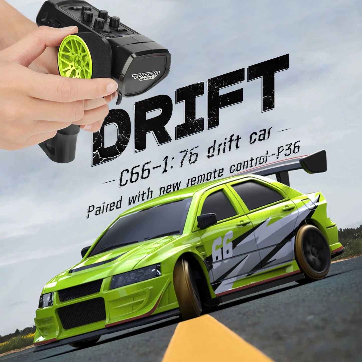 1:76 Mini Drift RC Car with Gyro RTR Remote Control